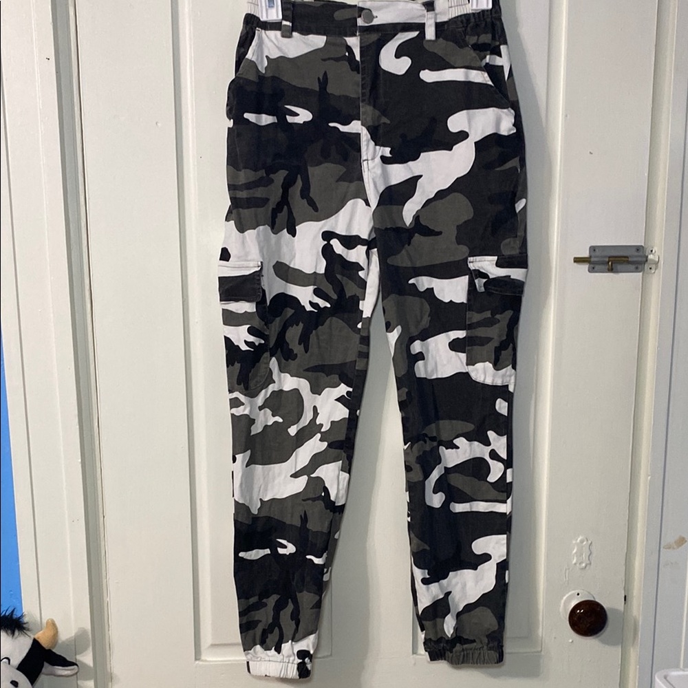 Camouflage Cargo Jogger Pants